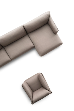 KAILUA - 3 seater fabric sofa with chaise longue by Ditre Italia - view 3